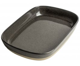 GUSTA Servírovací talíř 25,5x18,7x4,4cm Anthracite