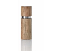 AdHoc Mlýnek na pepř a sůl Textura, CeraCut, dubové dřevo přírodní 15 cm