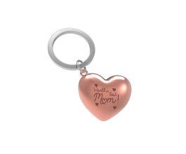 MTM Klíčenka Srdce růžové s textem Best Mom