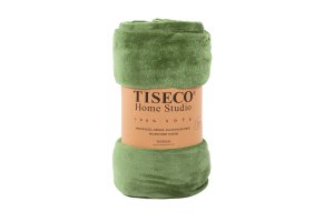 TISECO Pléd COSY mikroplyš 150 x 200 cm olivový
