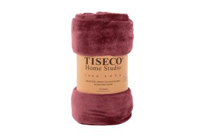TISECO Pléd COSY mikroplyš 150 x 200 cm vínový