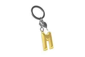 MTM Klíčenka zlatý balonek písmeno M