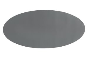 TISECO Prostírání velké ovál oval imitace kůže 33 X 70 cm šedý